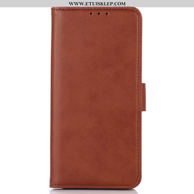 Etui Folio do Xiaomi Redmi Note 12 4G Efekt Skóry